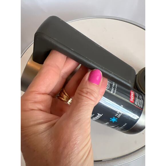 THERMOS INSULATED MUG HANDLE STAINLESS STEEL BLACK 18OZ HOT COLD NEW WITH LABEL - Picture 11 of 14